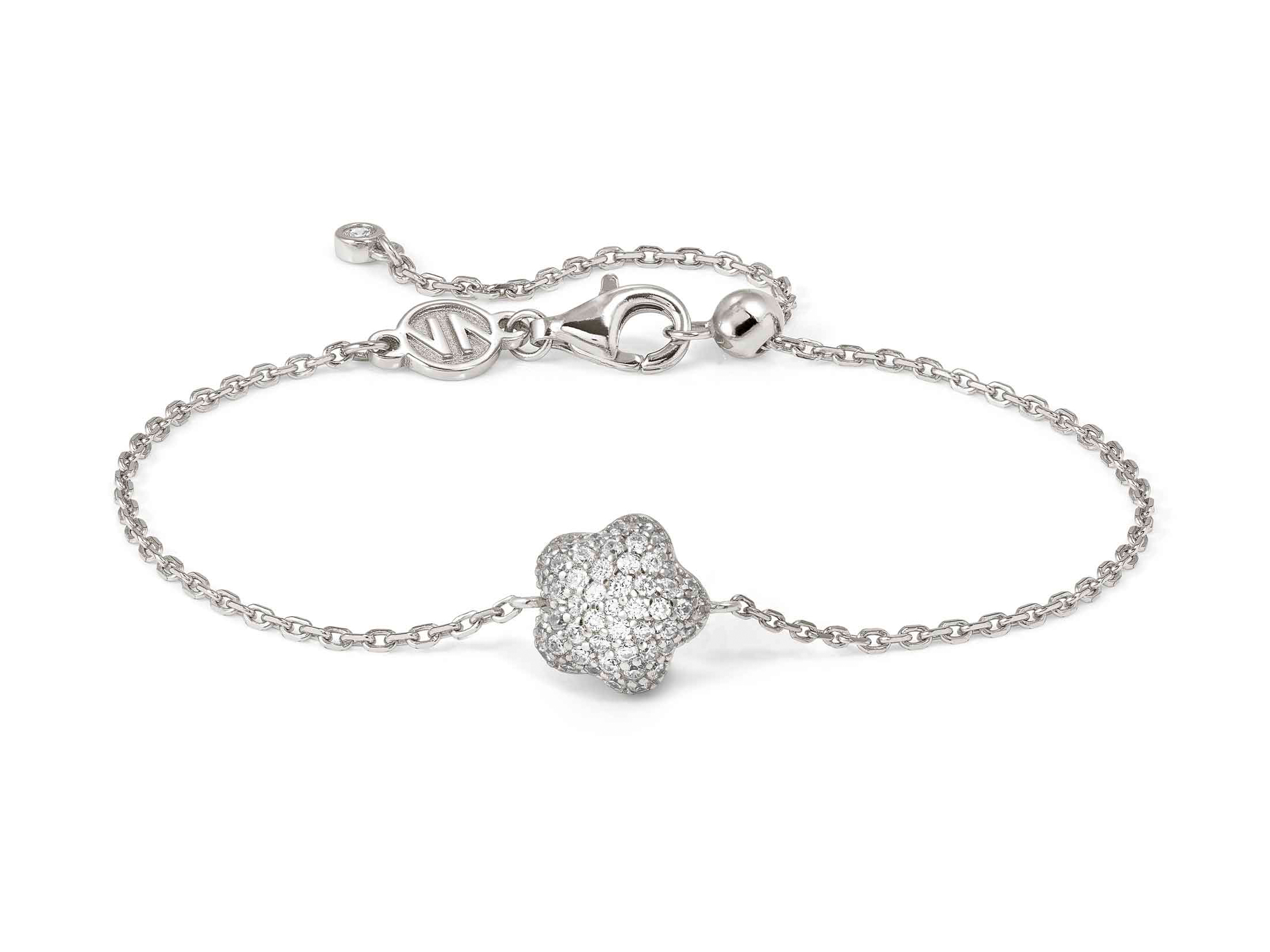 Nomination 242701 10 - LIFEPOETRY Armband aus Sterling Silber & Zirkonia - Blume - rhodiniert