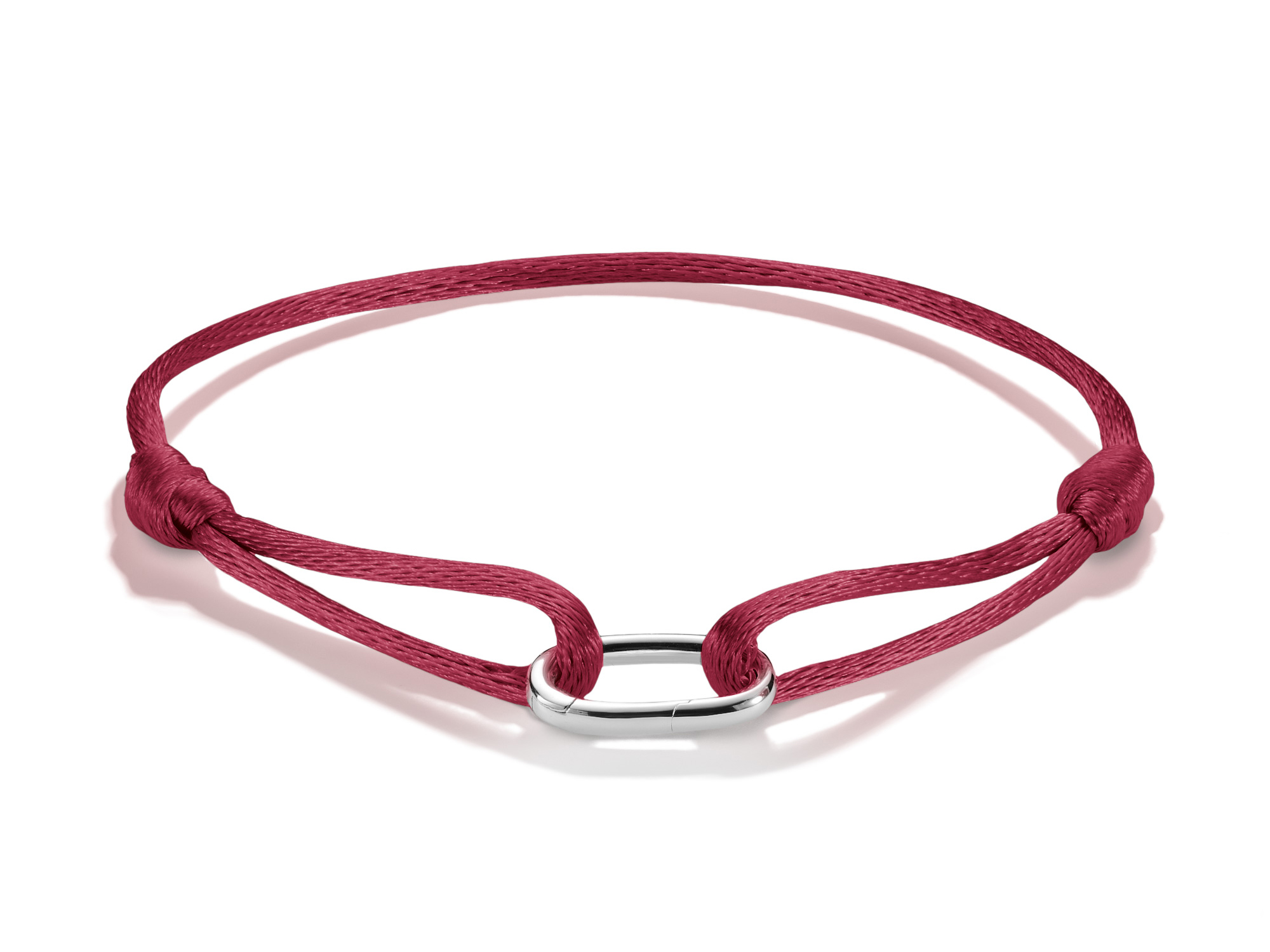 Thomas Sabo Connect - C1210-001-50-L24V Charm Armband 14-24 cm - Sterling Silber - Burgund