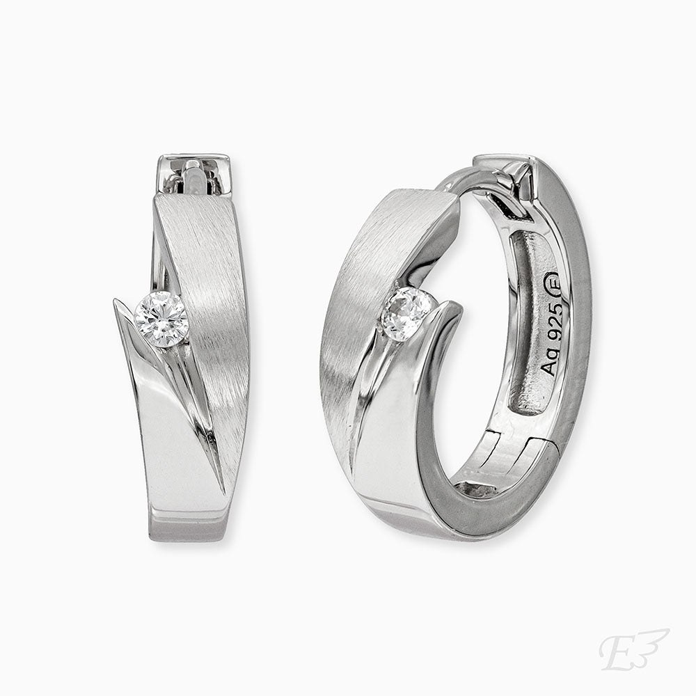 Engelsrufer BASIC Creole Jana mit Zirkonia - Silber rhodiniert 16 mm – Ansicht 2