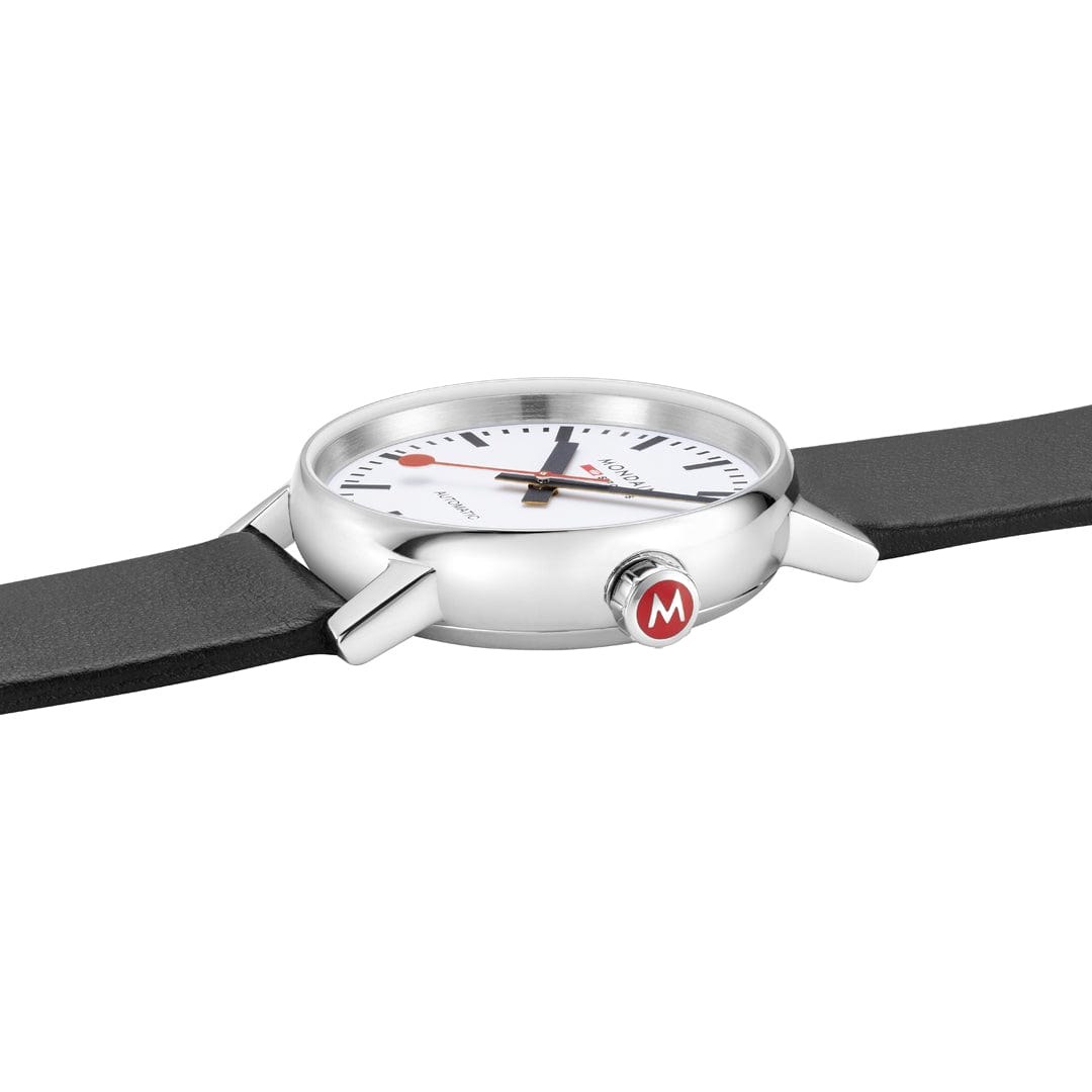 Mondaine Uhr MSE.35610.LBV evo2 - Edelstahl poliert - 35 mm – Ansicht 5