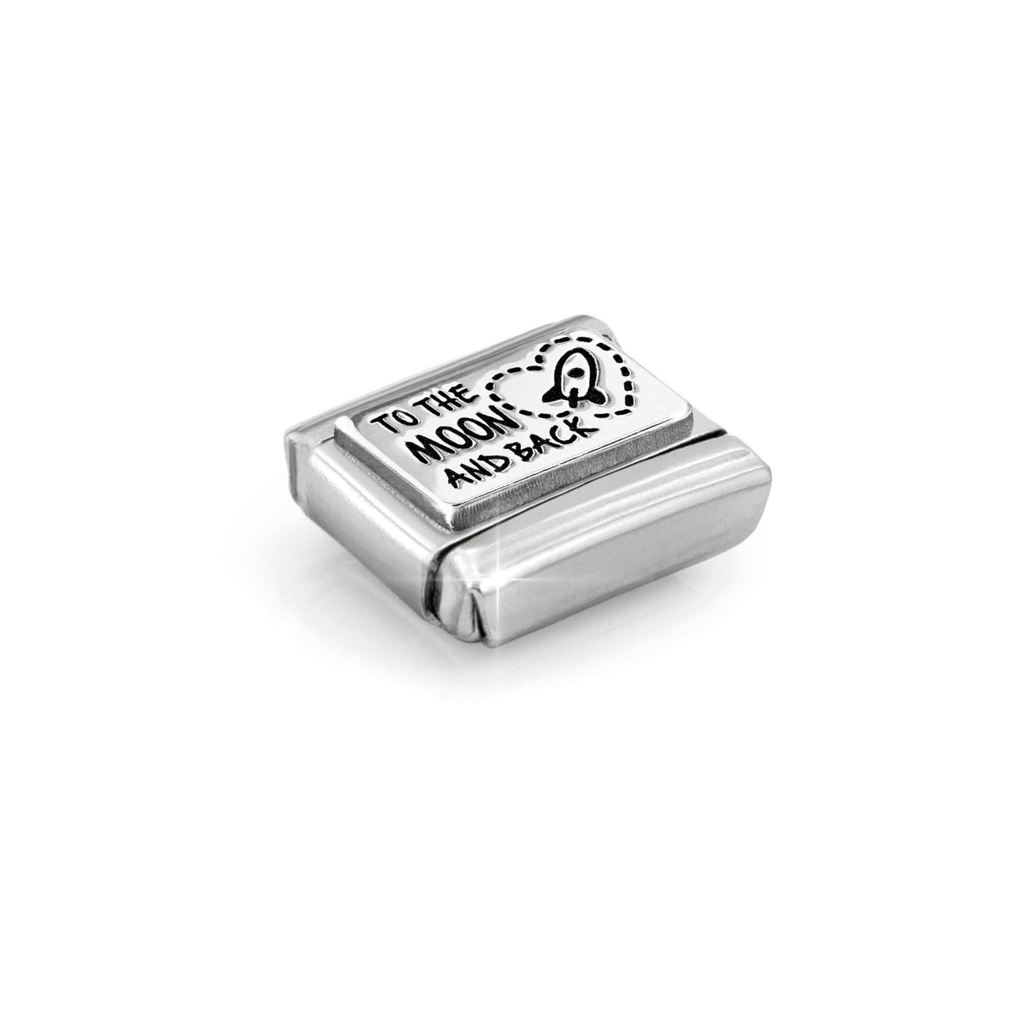 Nomination Composable Classic Charm To the moon and back - Edelstahl, Sterling Silber – Ansicht 4
