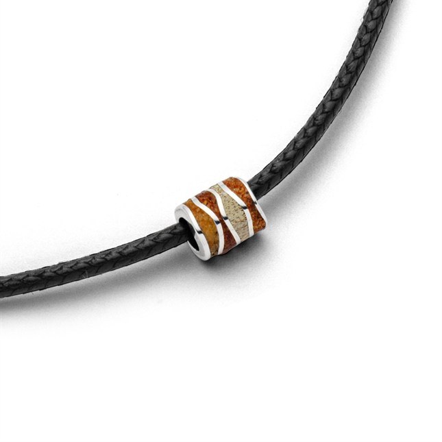 DUR Kette Bernsteinwelle 2.0 - Sterling Silber - Bernstein - 50 cm – Ansicht 3