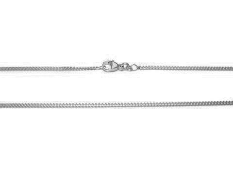 42063-0 Weißgold 750 Damen und Herren Panzerkette mit einer Länge von 50 cm und einer Drahtstärke von 6 mm, hergestellt von Juwelier Harnisch, in edlem Design und hochwertiger Verarbeitung.