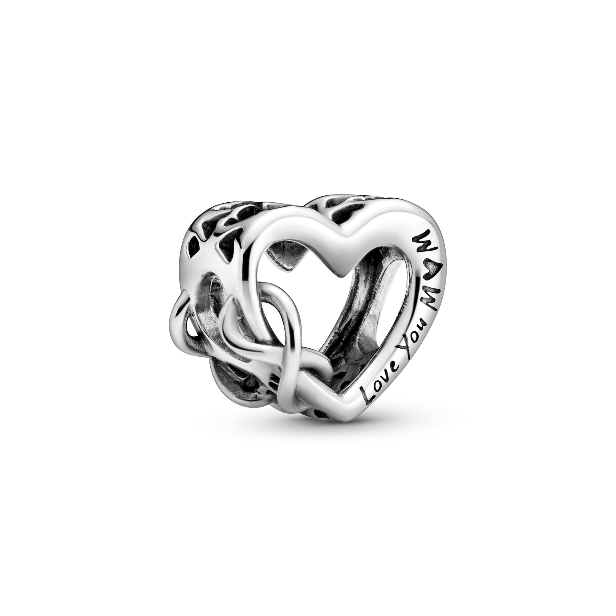 Pandora Silber Charm Herz und Unendlichkeit - Love You Mum
