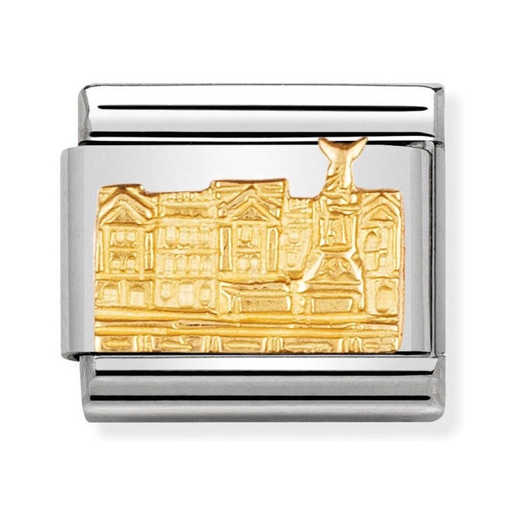 Nomination Composable Classic Charm Buckingham Palace - Edelstahl, Gold 750 Gelbgold