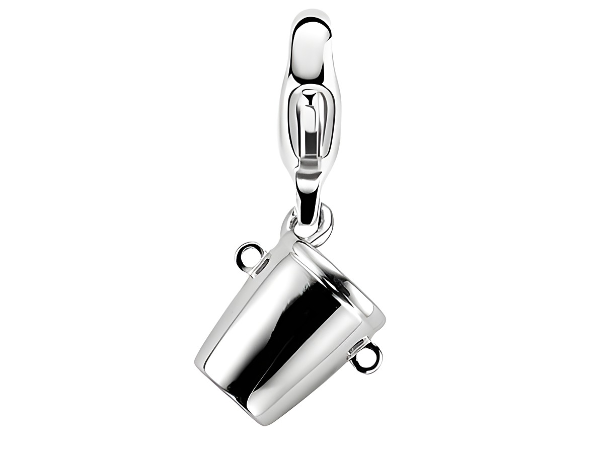 Silberner Charm in Form eines Eimers von Ti Sento, Modell Chill 8193SI, glänzende Oberfläche, ideal für Charmsammlungen oder als persönliches Schmuckstück zum Thema Essen und Trinken.