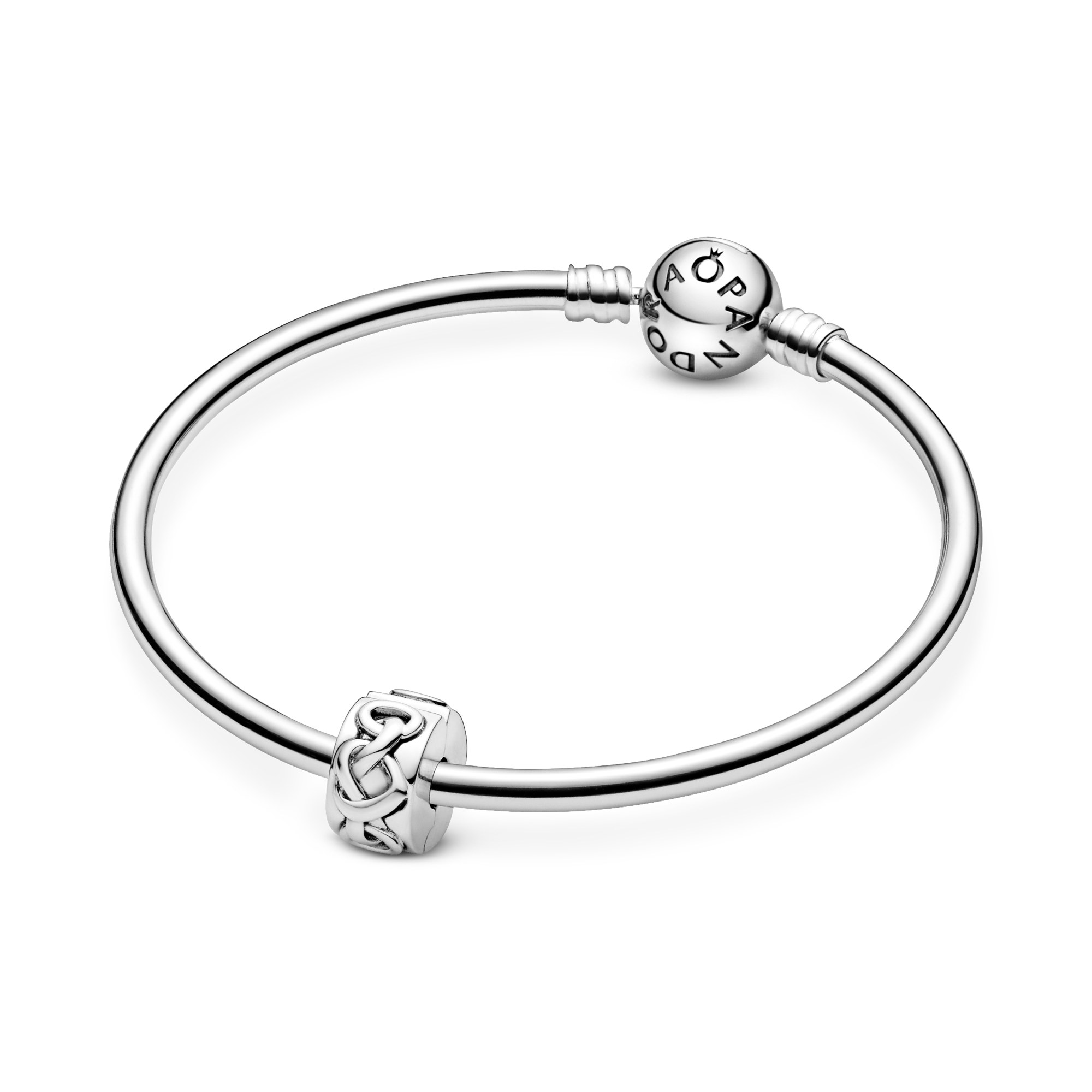Pandora Knotted hearts silver - Clip Stopper - Herzen – Ansicht 4