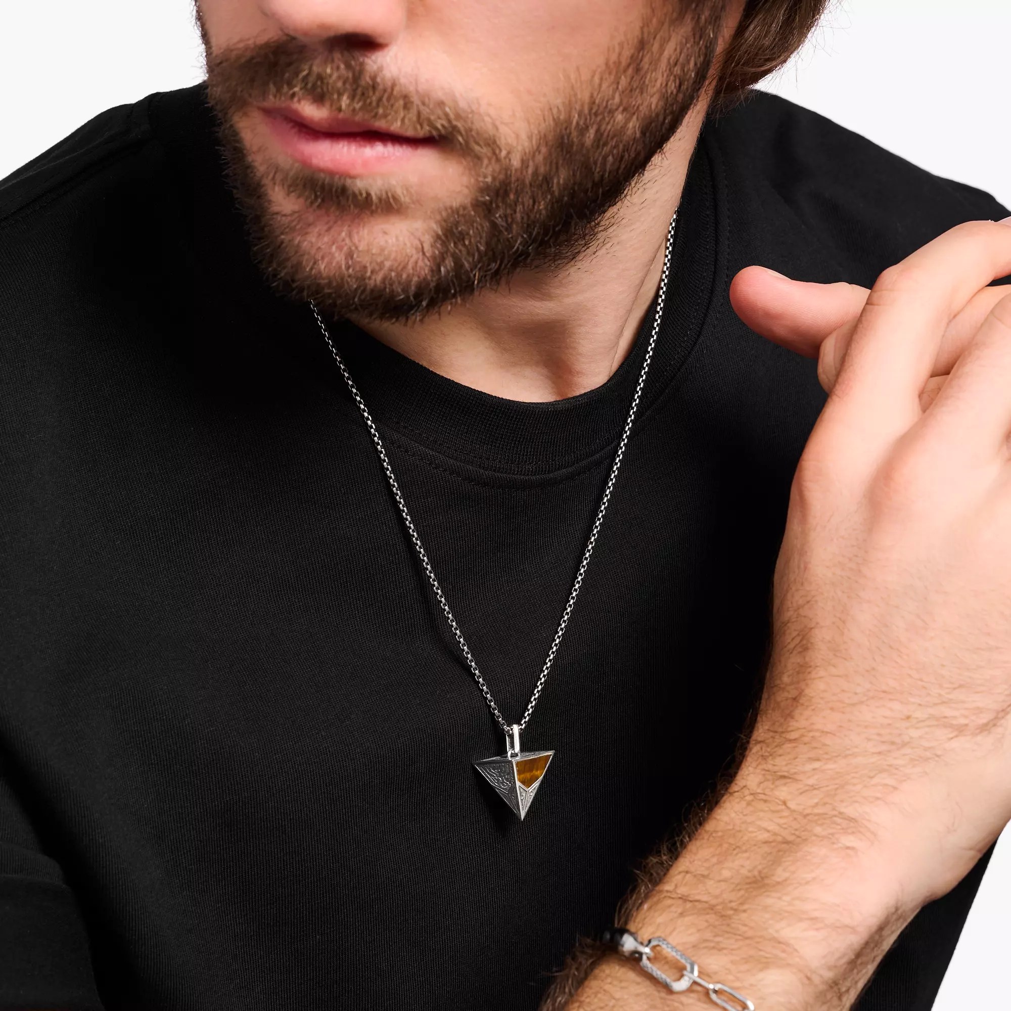 Thomas Sabo Anhänger - Silber geschw. + Achat – Ansicht 4