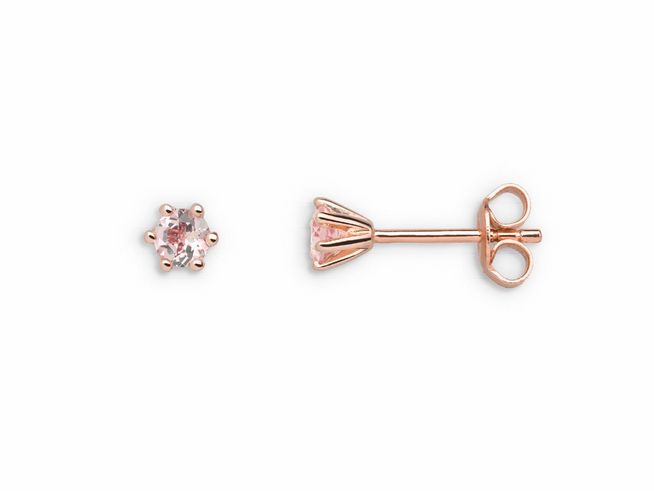 Xenox Gold Ohrringe XG4533R aus Roségold mit FARBSTEIN, Echt Gold Ohrschmuck, elegantes Design mit funkelndem Stein, perfekt für jeden Anlass.
