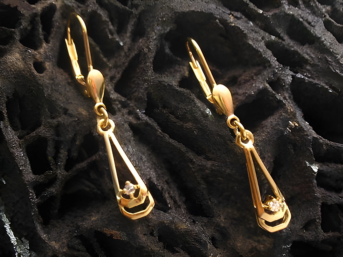 Elegante Gold Ohrhänger ohne Stein vom Hersteller Juwelier Harnisch, mit feinem Design und klassischer Ausstrahlung, ideal für besondere Anlässe.