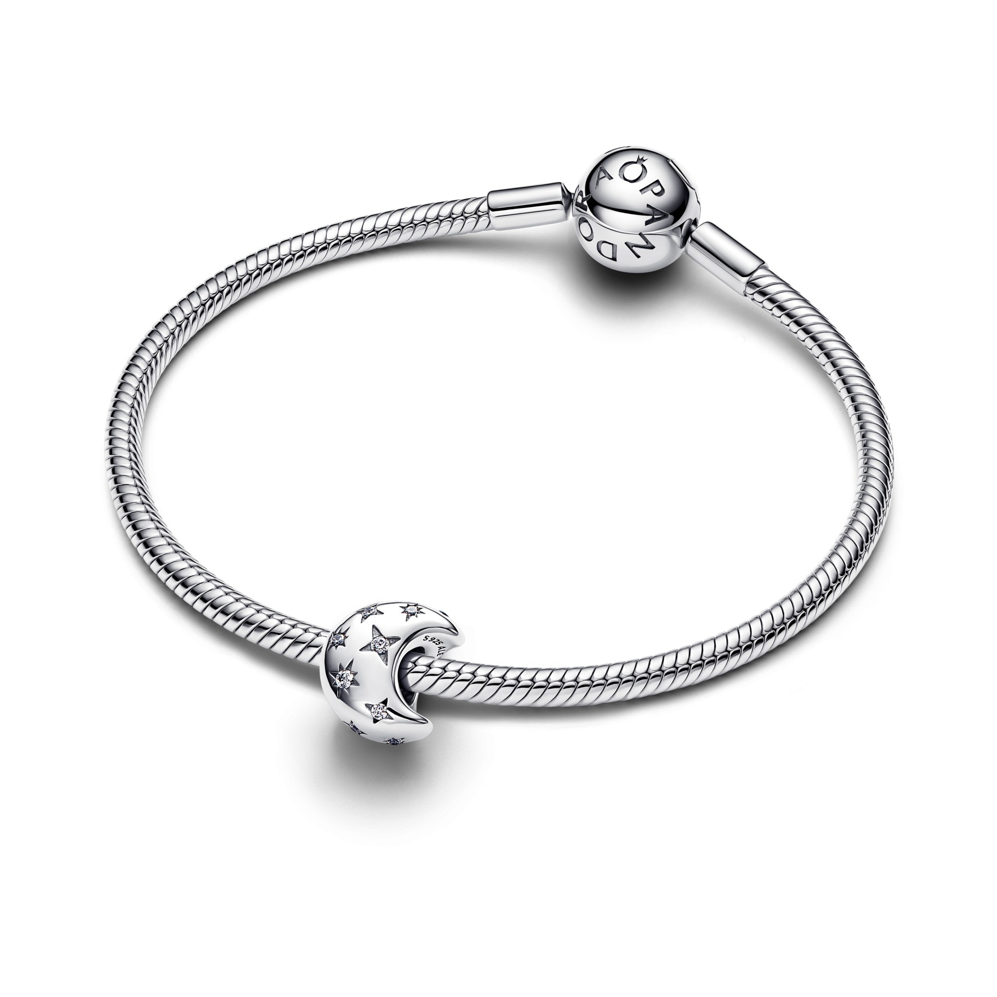 Pandora Mondsichel Charm - Sterling Silber - Zirkonia – Ansicht 3