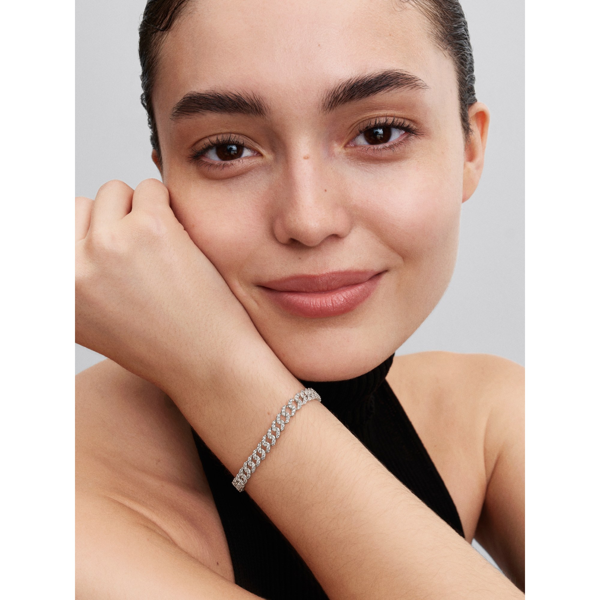 Pandora Timeless Pavé Gliederarmband - Sterling Silber – Ansicht 5
