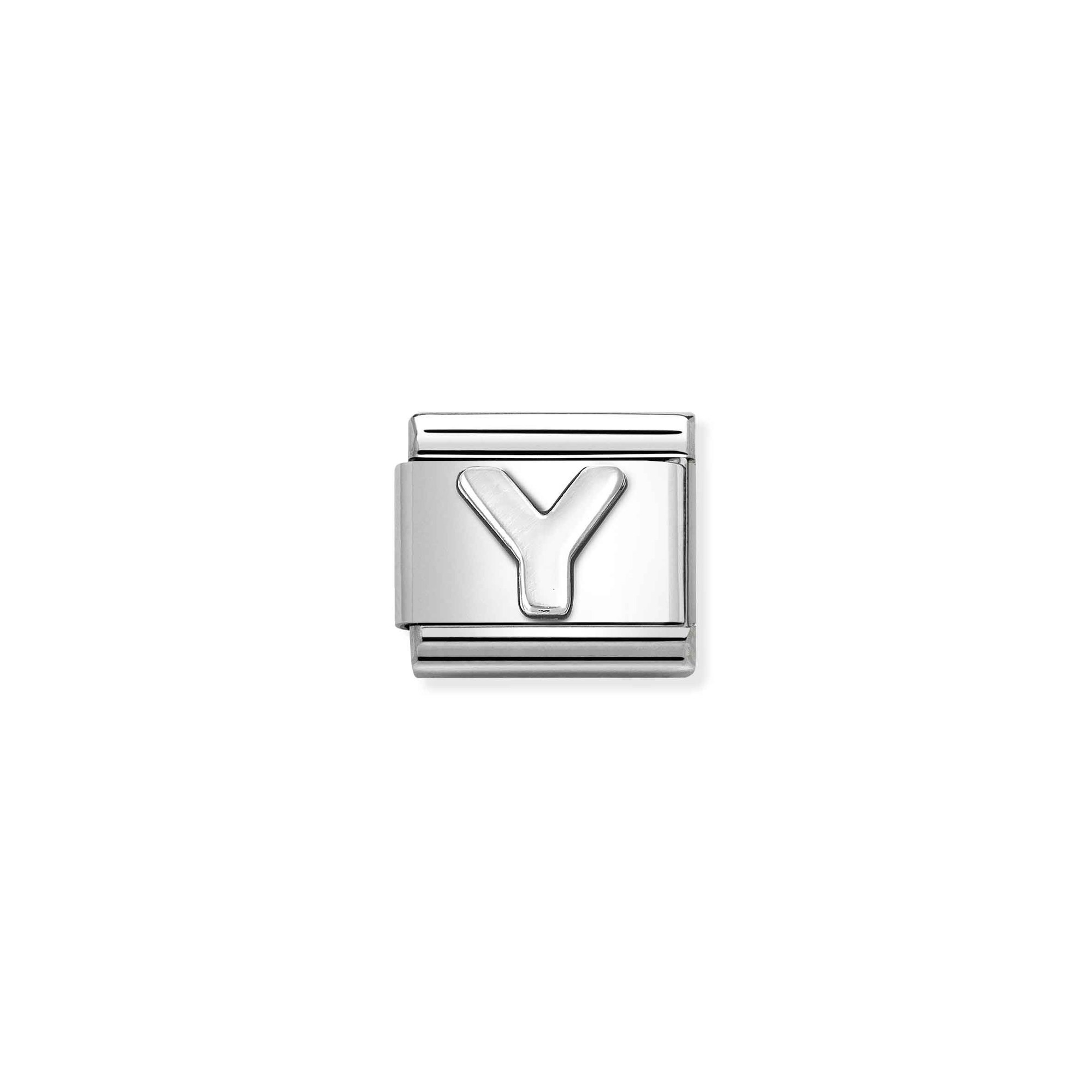 Nomination Composable Classic Charm Buchstabe Y - Edelstahl, Sterling Silber