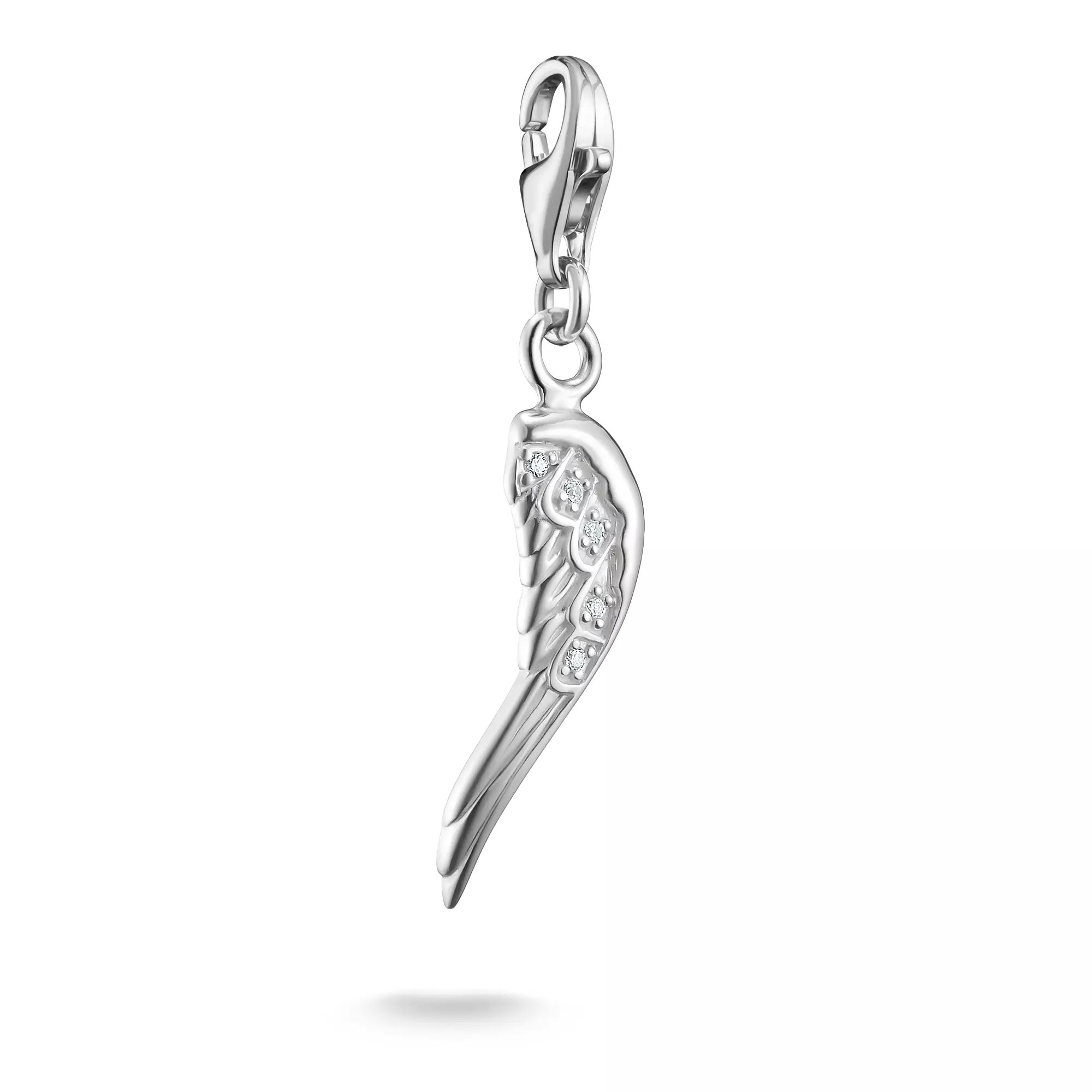 Thomas Sabo Engelsflügel - charms Anhänger - Silber + Zirkonia