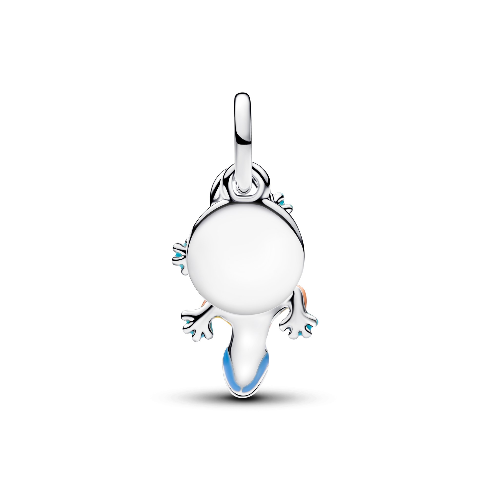 Pandora Salamander & runder Anhänger Charm-Anhänger - Sterling Silber – Ansicht 2