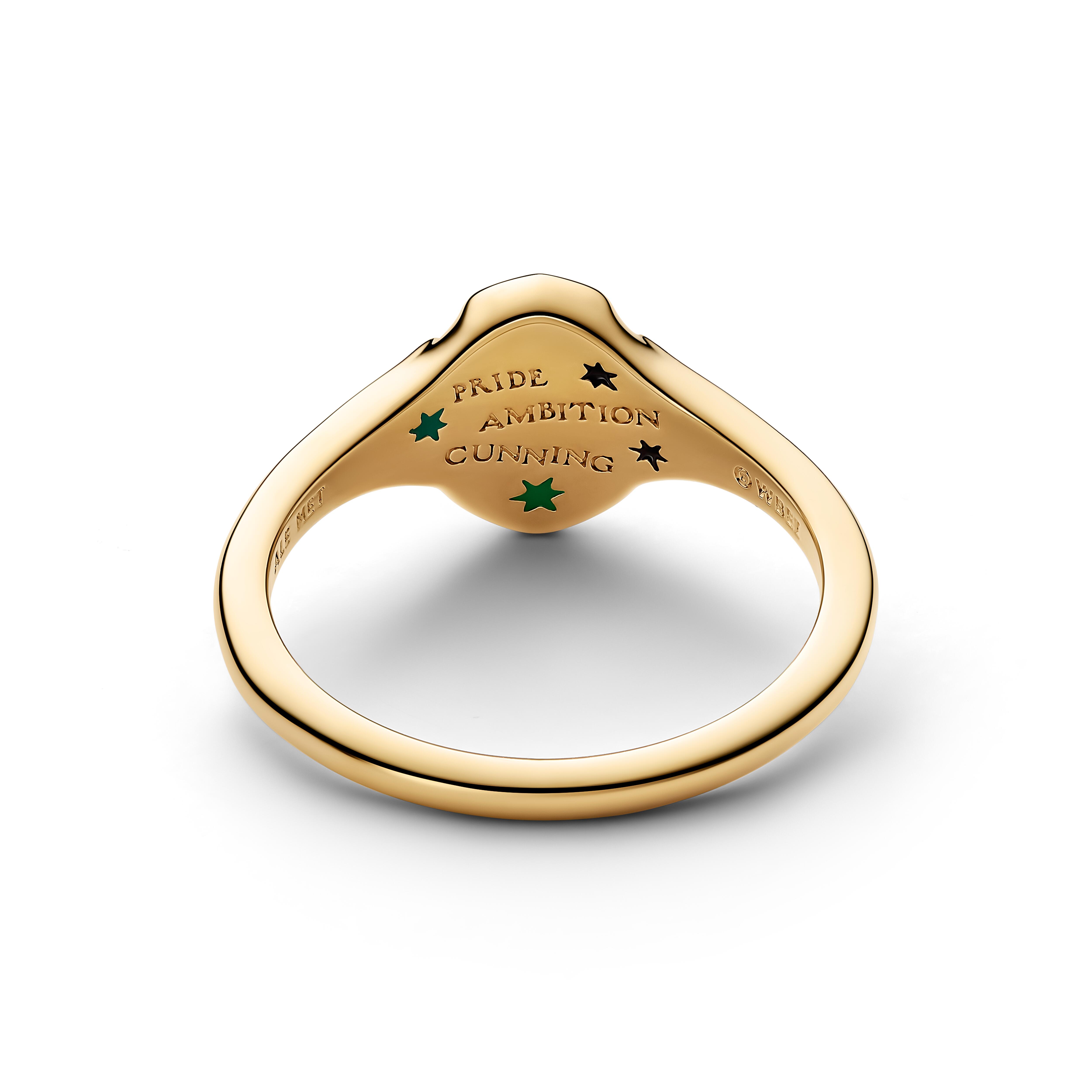 Pandora Harry Potter - Siegelring Slytherin - Gelbgold Vergoldung – Ansicht 2
