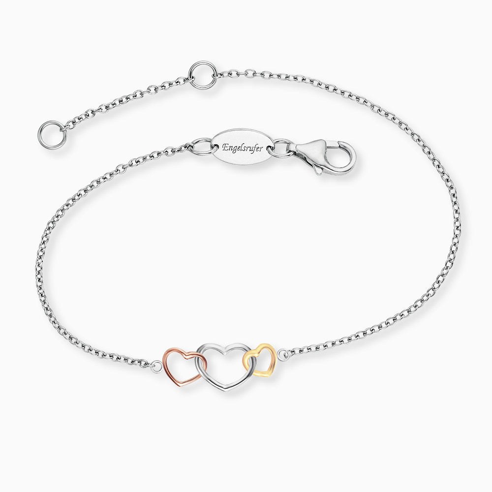 Engelsrufer WITHLOVE Armband 3 Herzen Tricolor - 17 cm – Ansicht 3