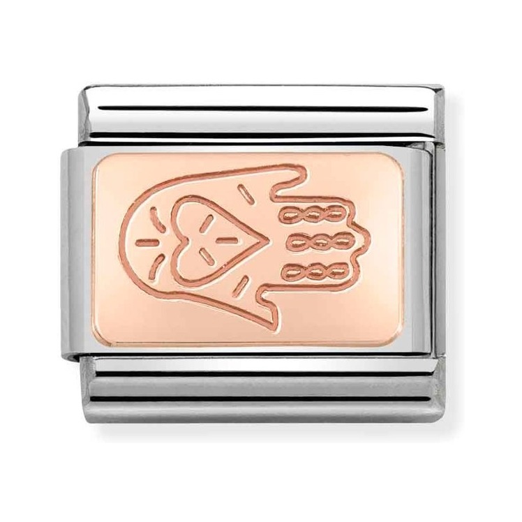 Nomination Composable Classic Charm Hand der Fatima - Edelstahl, roségoldfarben