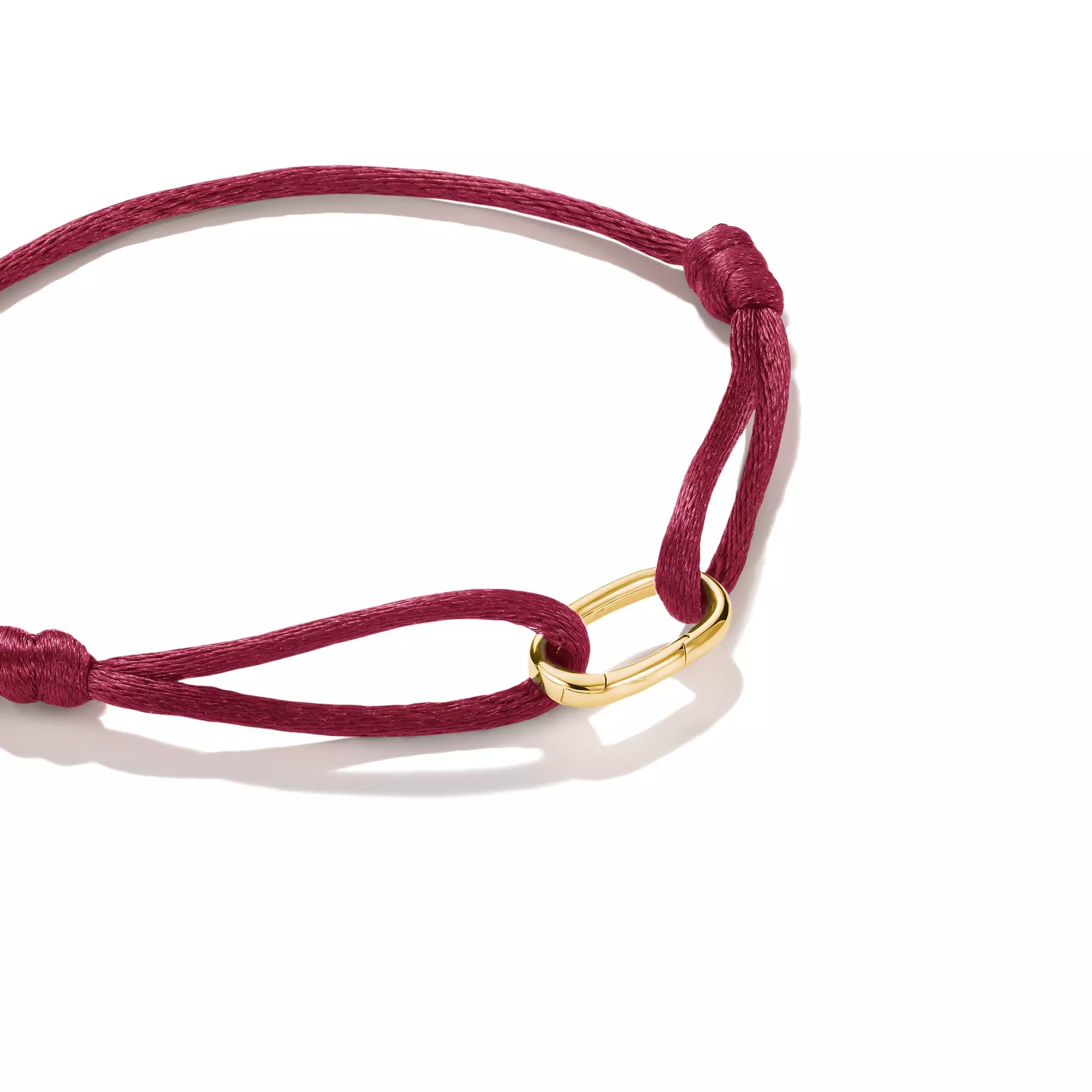 Thomas Sabo Connect - Charm Armband 14-24 cm - 750/- Gold auf Silber - Burgund – Ansicht 2