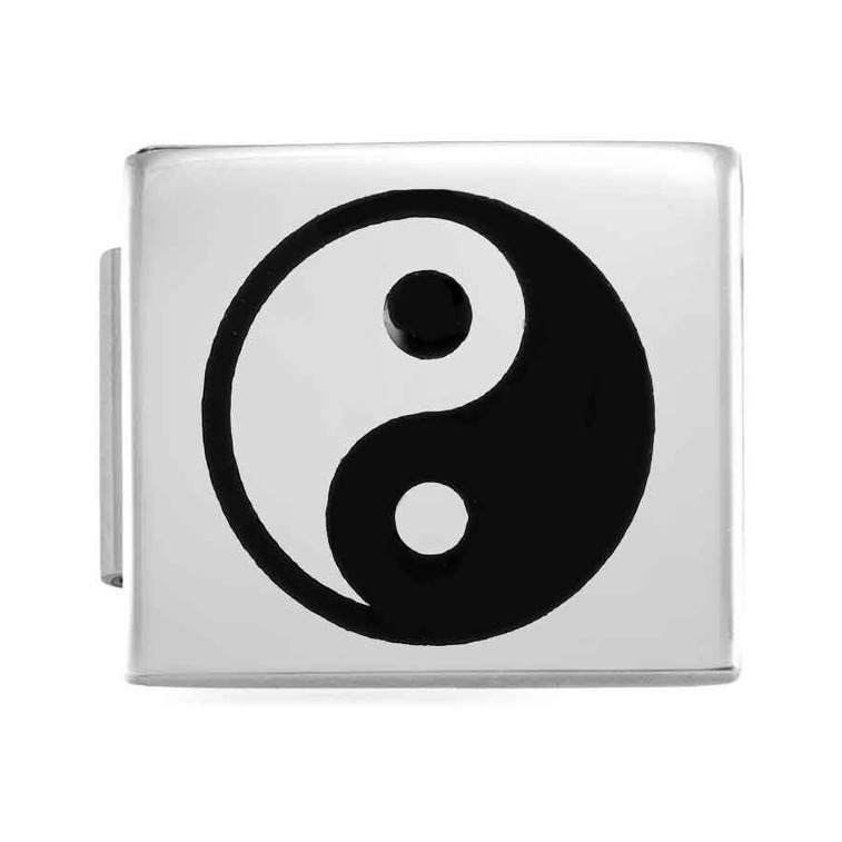 Nomination Composable Glam Charm Yin Yang - Edelstahl