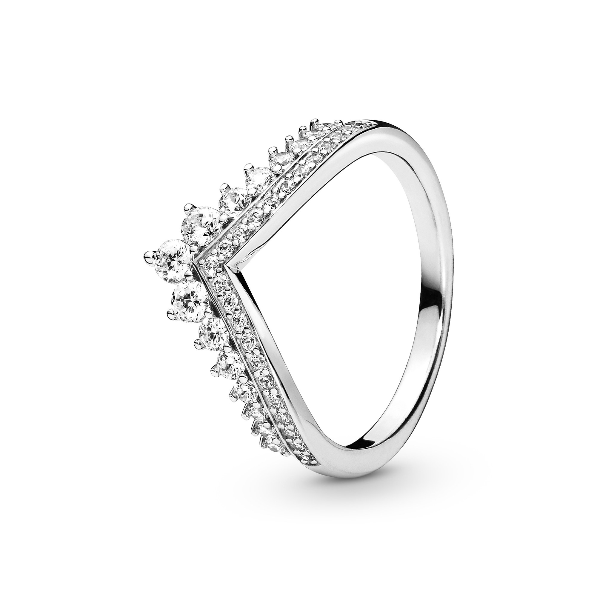 PANDORA Tiara Silberring mit klaren Zirkonia