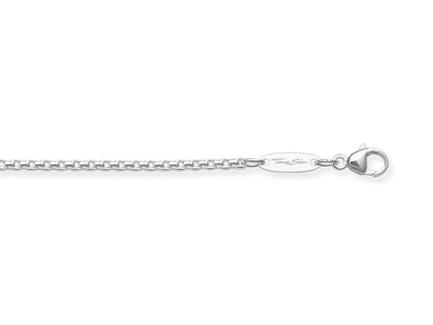 Armband von Thomas Sabo aus poliertem Sterling Silber, Modell A1403-001-12 in den Größen 16,5 cm, 18 cm und 19,5 cm, mit sicherem Karabinerverschluss.