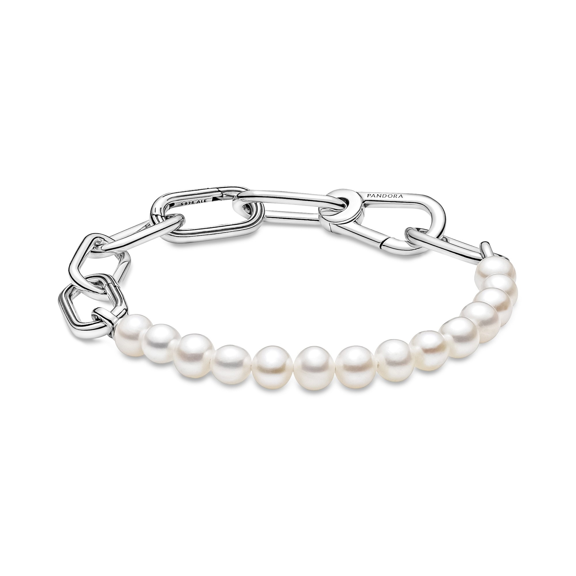 Pandora ME Armband - Süßwasser-Zuchtperlenarmband - Sterling Silber - Zuchtperle - Weiß - 16 cm