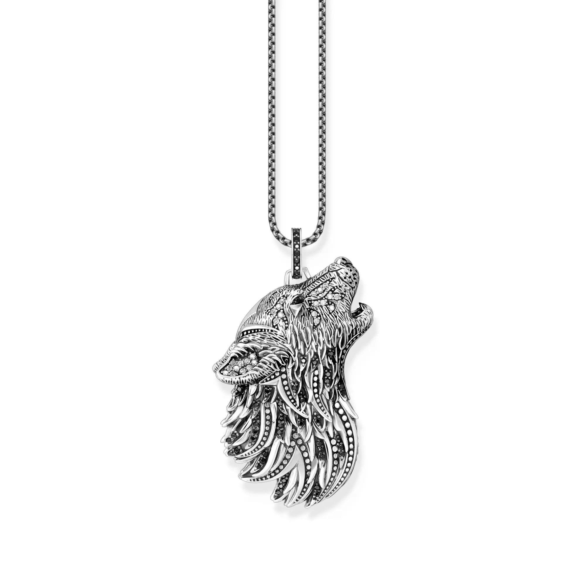 Thomas Sabo Anhänger - Rebel Wolf Profil - Silber gesch. & Zirkonia – Ansicht 4