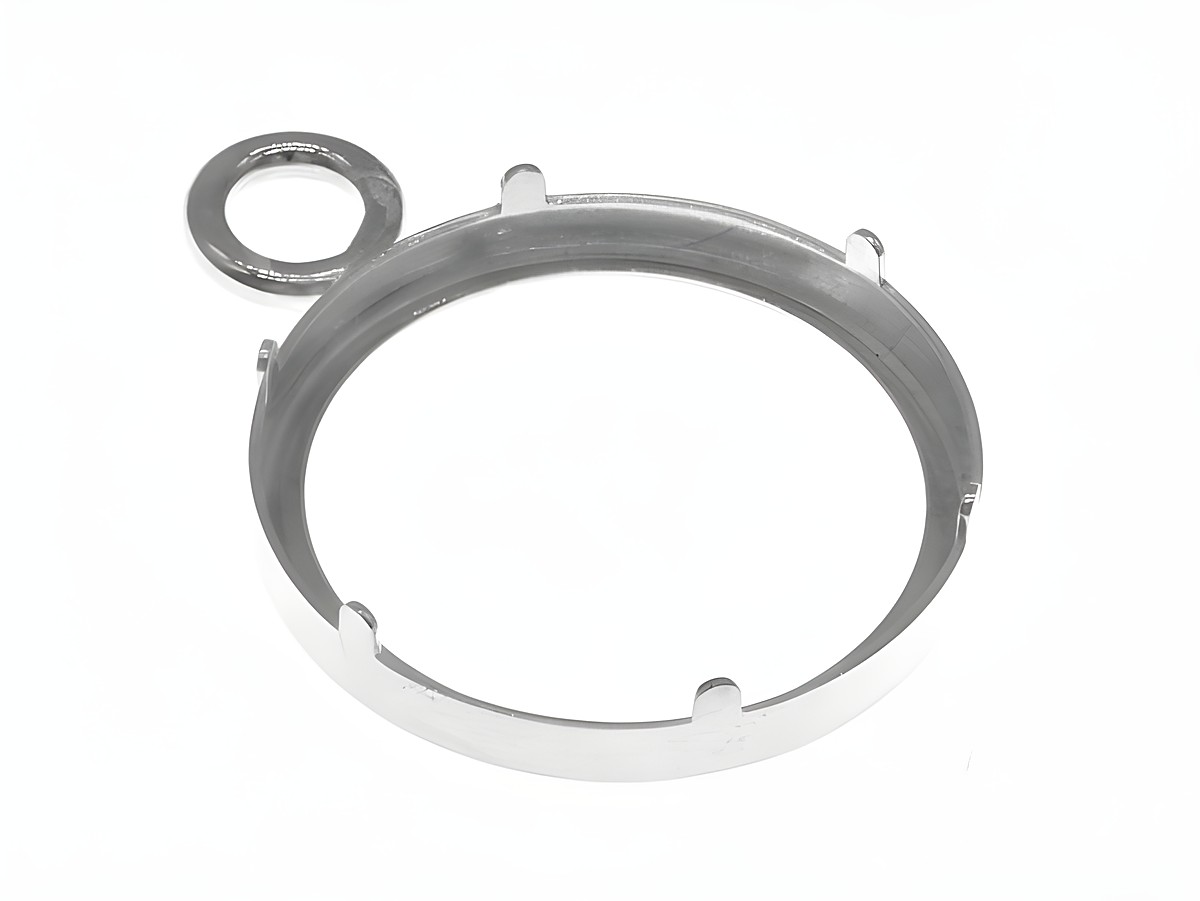 Schlichter Münzfassung Anhänger aus 925 Sterling Silber, passend für Münzen mit maximal 24 mm Durchmesser, hergestellt von Juwelier Harnisch. Ideal für individuelle Schmuckgestaltungen. – Ansicht 2