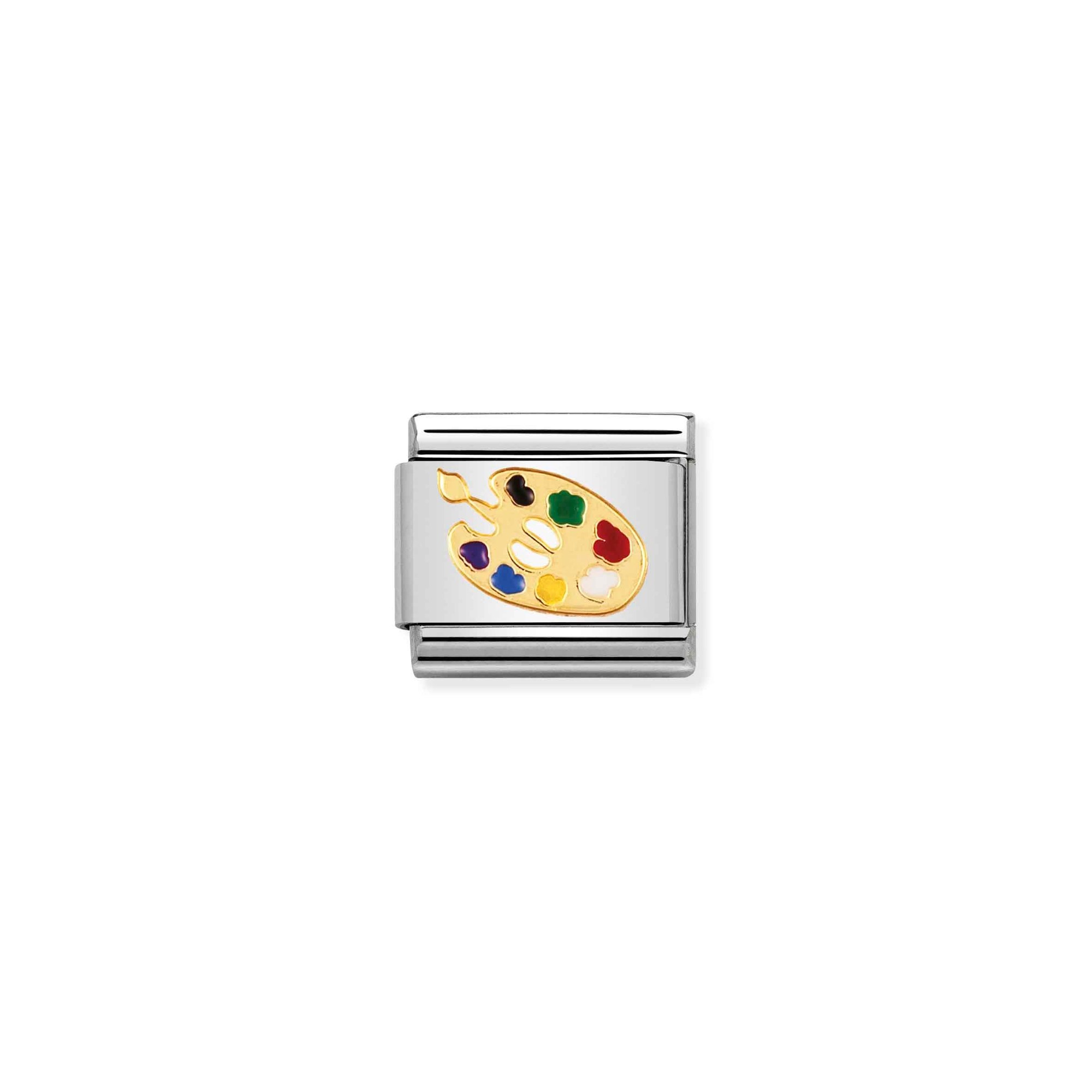 Nomination Composable Classic Charm Farbpalette - Edelstahl, Gold 750 Gelbgold, Emaille