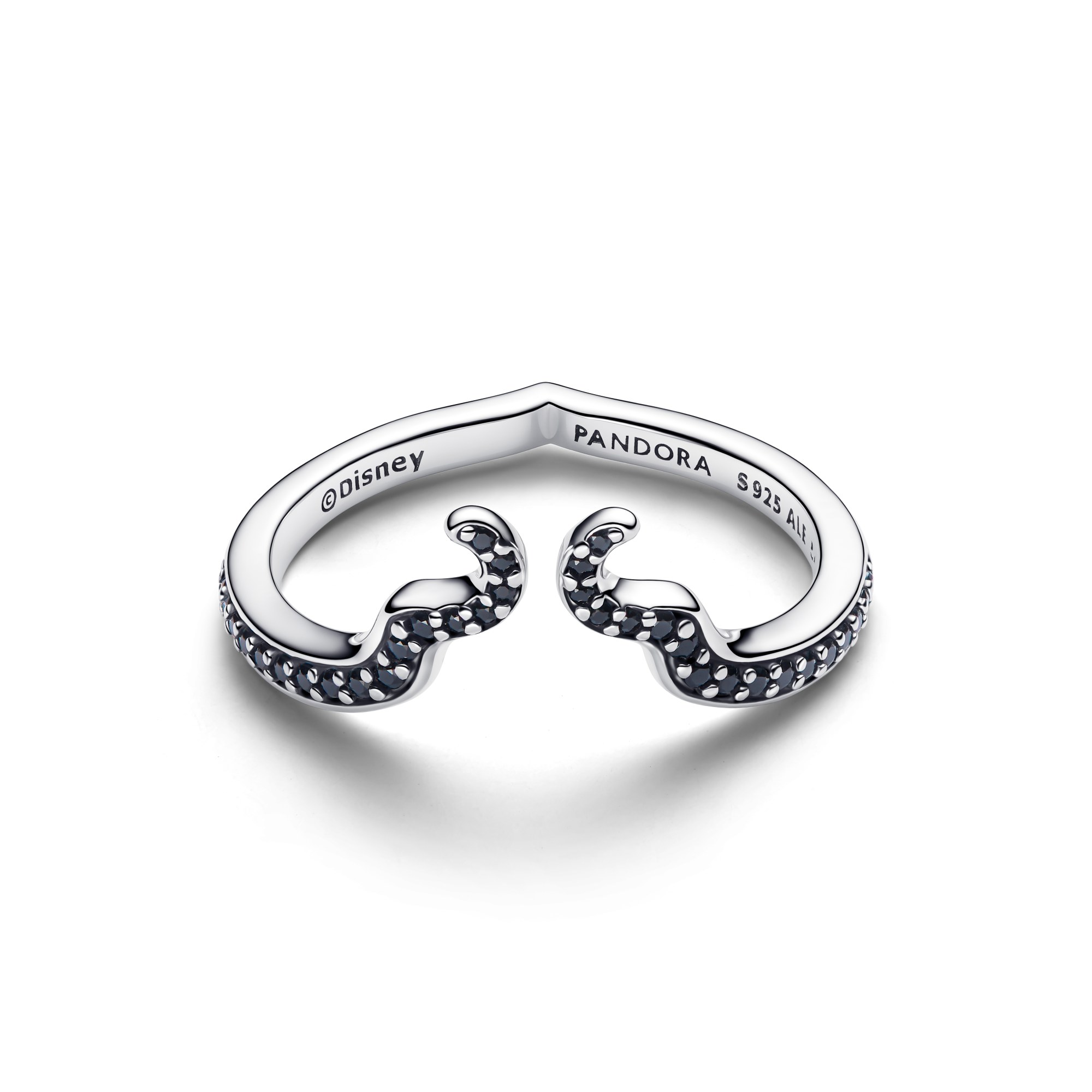 Pandora Disney Villains Maleficent Ring - Silber - Kristall - Schwarz – Ansicht 2