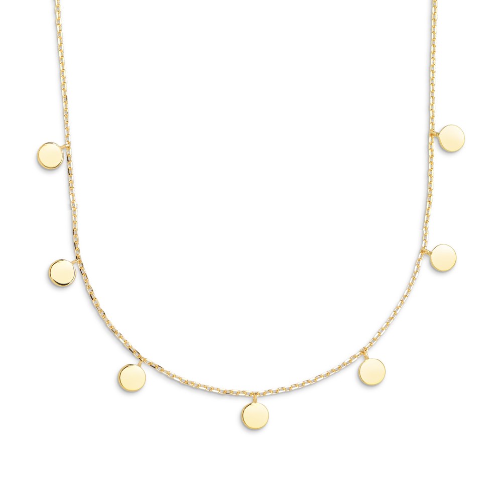 XENOX Sterling Silber Kette - 40-45 cm - GRAVUR - Gelbgold vergoldet Ankerkette – Ansicht 2
