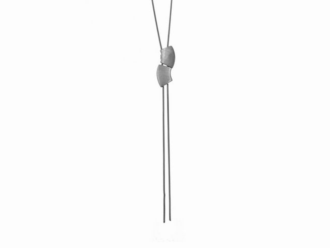 Y-Kette mit Anhänger modisch aus Sterling Silber, 41 cm lang, elegantes Mittelteil Colliers von Hersteller Juwelier Harnisch, zeitloses Design für jeden Anlass.