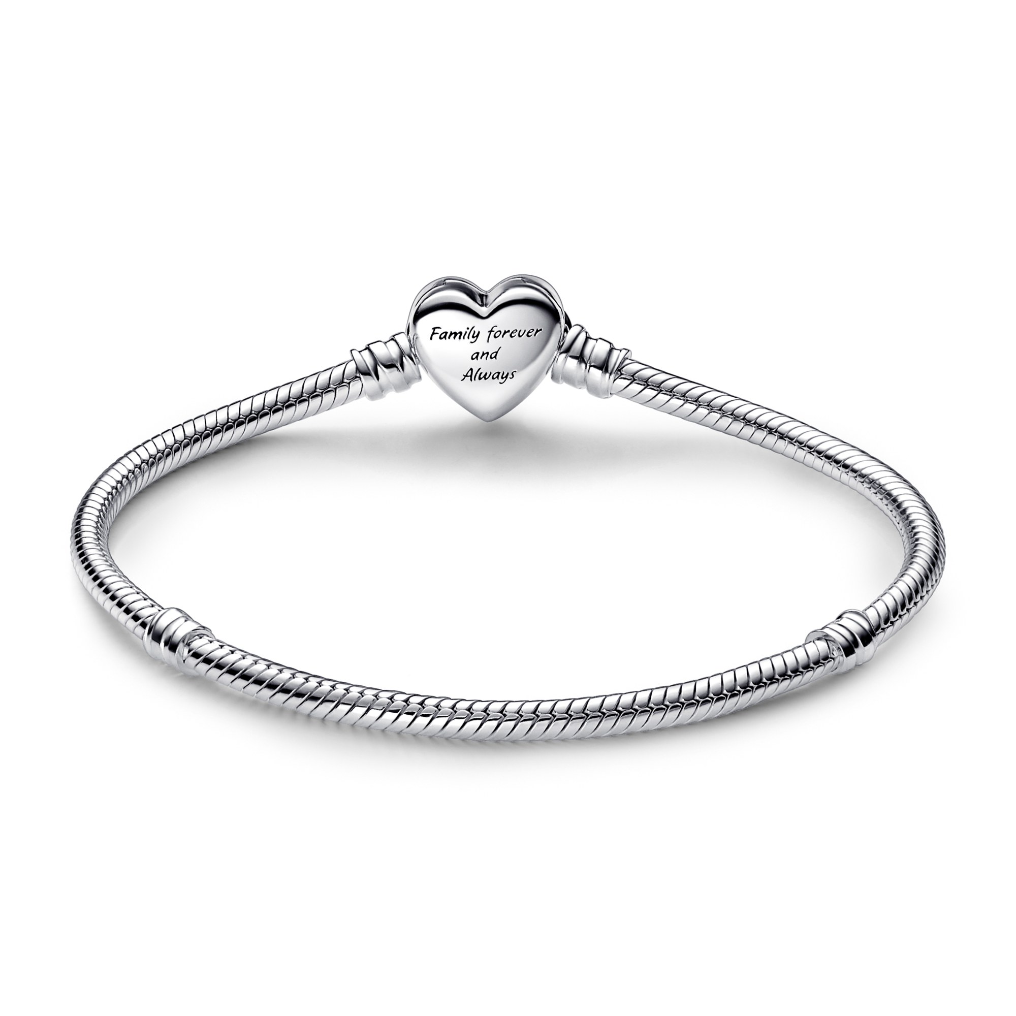 Pandora Schlangen-Armband - Unendlichkeits-Herzverschluss - Sterling Silber – Ansicht 2