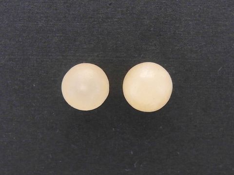 Silber Ohrringe mit Achat champagner in Kugel-Form von 6,5 mm, hergestellt von Juwelier Harnisch, elegant und zeitlos für jeden Anlass.
