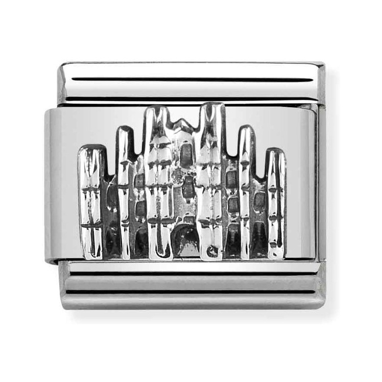 Nomination Composable Classic Charm Mailänder Dom - Edelstahl, Sterling Silber