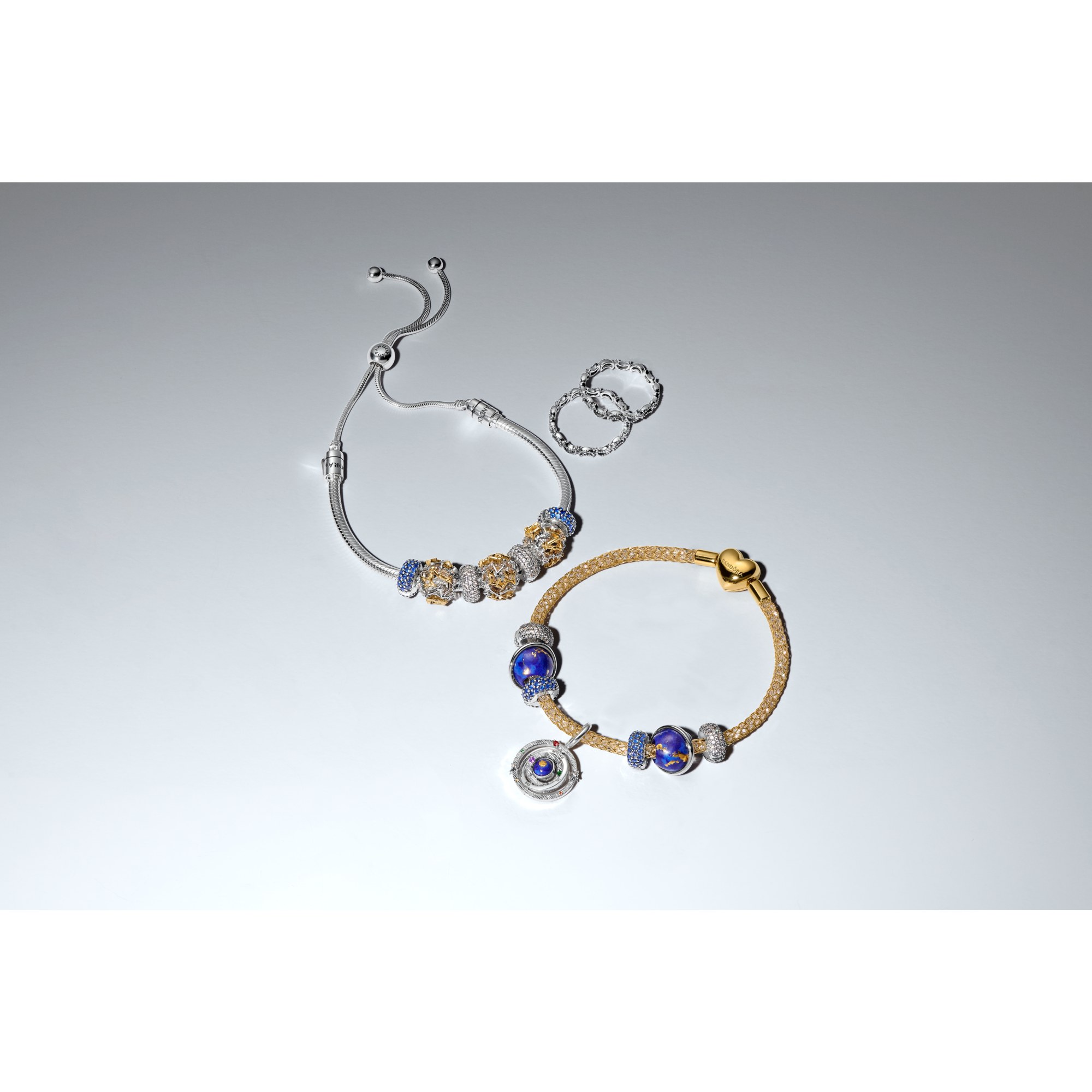 Pandora Schiebeverschluss Schlangen-Gliederarmband - Sterling Silber - Zirkonia 28 cm – Ansicht 3