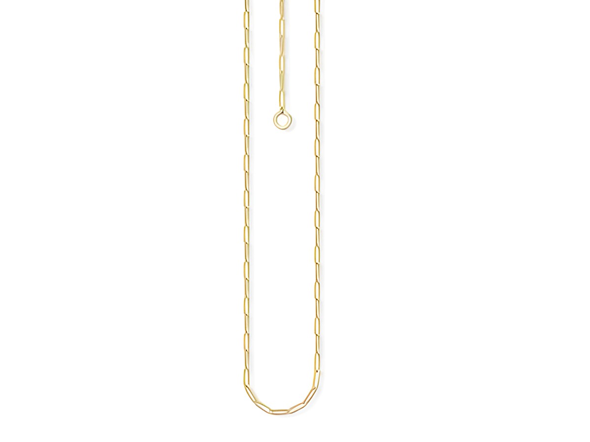 Thomas Sabo Kette X0254-413-39-L45 aus dem Charm Club, ca. 45 cm lang, in eleganter goldfarbener Optik, mit leichtem Gliederdesign für einen modernen Look.