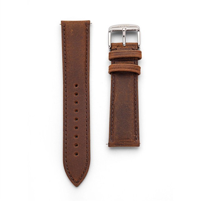 DUR Rindsleder Braun - 20 mm - Uhren Ersatzarmband – Ansicht 2