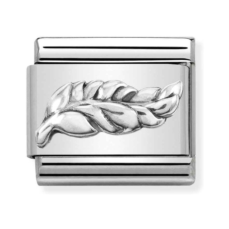 Nomination Composable Classic Charm Feder - Edelstahl, Sterling Silber