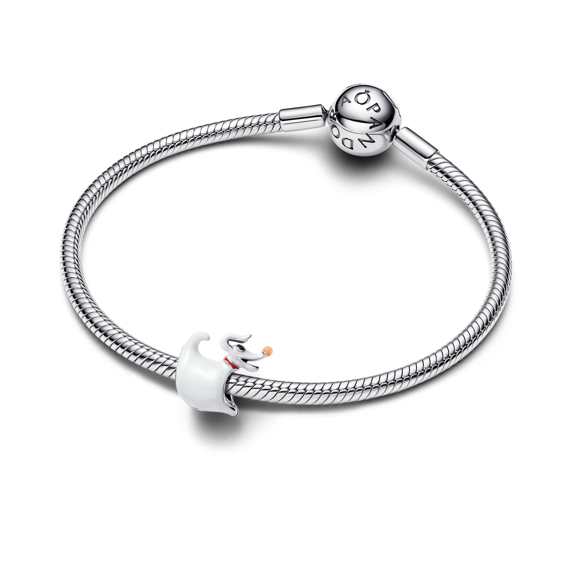 Pandora Disney The Nightmare Before Christmas Zero Charm - Sterling Silber - Emaille – Ansicht 2