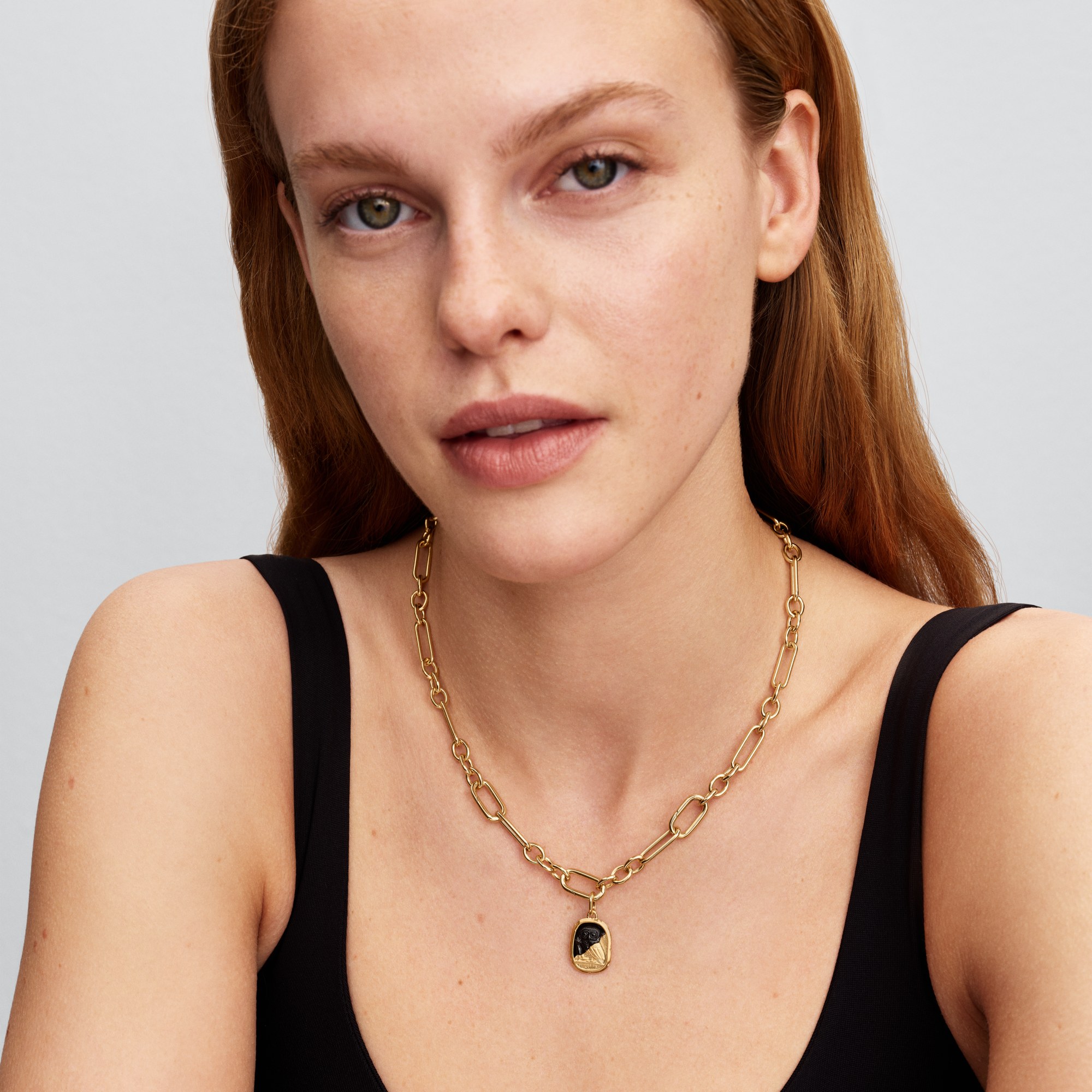 Pandora ME - Eule Medaillon-Charm - Gelbgold Vergoldung - Zirkonia - 13,9 mm – Ansicht 4