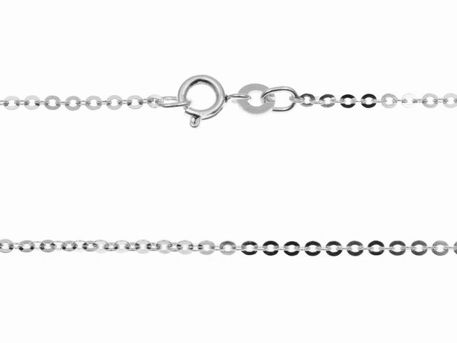 Silberkette Rundanker 1,8 mm aus echtem Silber, 39 cm lang, Hersteller Juwelier Harnisch, mit dünnen Anker-Gliedern und einem praktischen Karabinerverschluss.