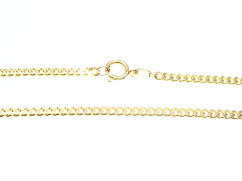 42163-0 Panzerkette Flachpanzer Gold 585 mit einer Länge von 49,5 cm und einer Breite von 2,3 x 1 mm, Hersteller Juwelier Harnisch, bis 55 cm erweiterbar.