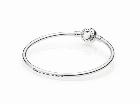 PANDORA - 590746EN23 Armreif Liebevolle Herzen - Silber Armreif 21 cm