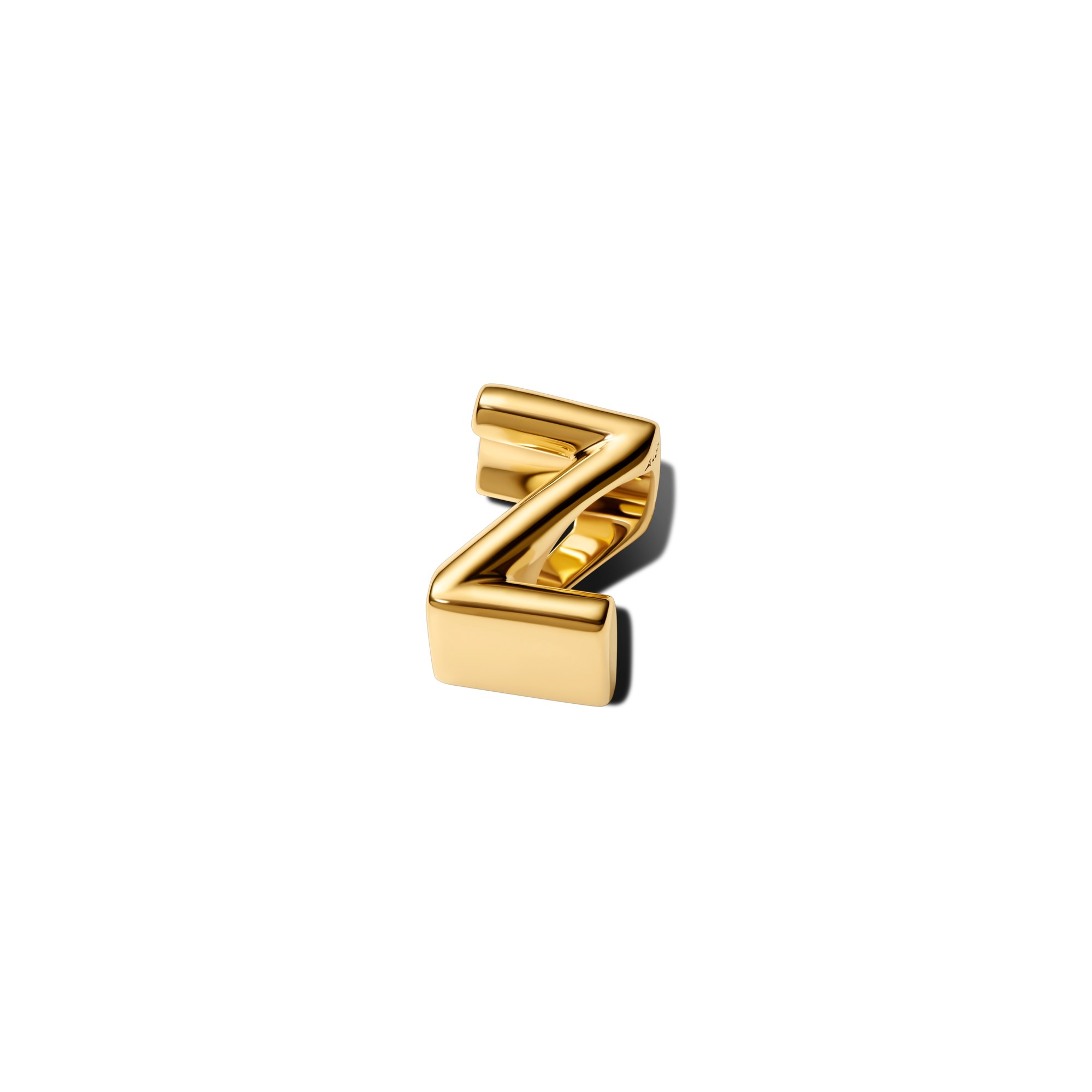 Pandora Buchstabe Z - Alphabet - Mini Charm Gelbgold Vergoldung – Ansicht 3
