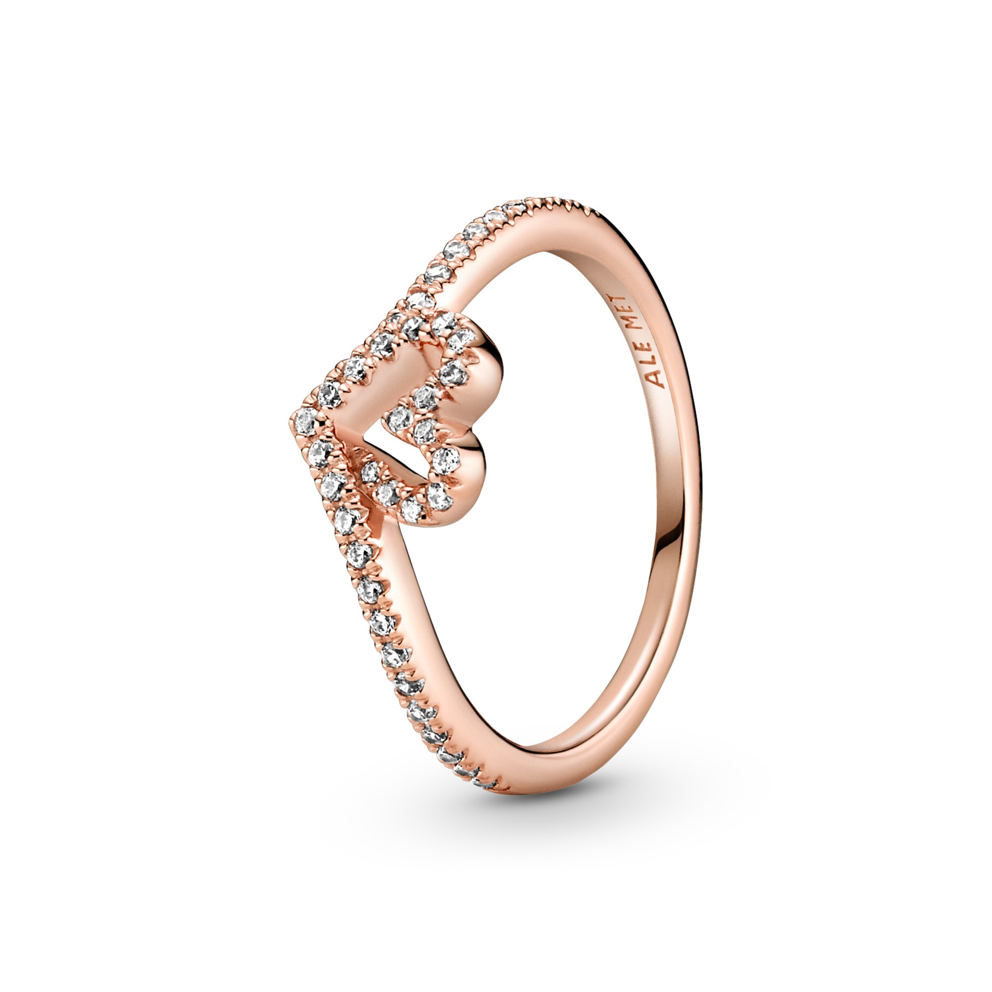 Pandora Rosé Ring - Herz Rosé Ring mit Zirkonia