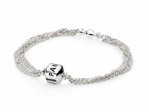 PANDORA Armband 591701-15 cm - für 1 Clip-Stopper - Silber