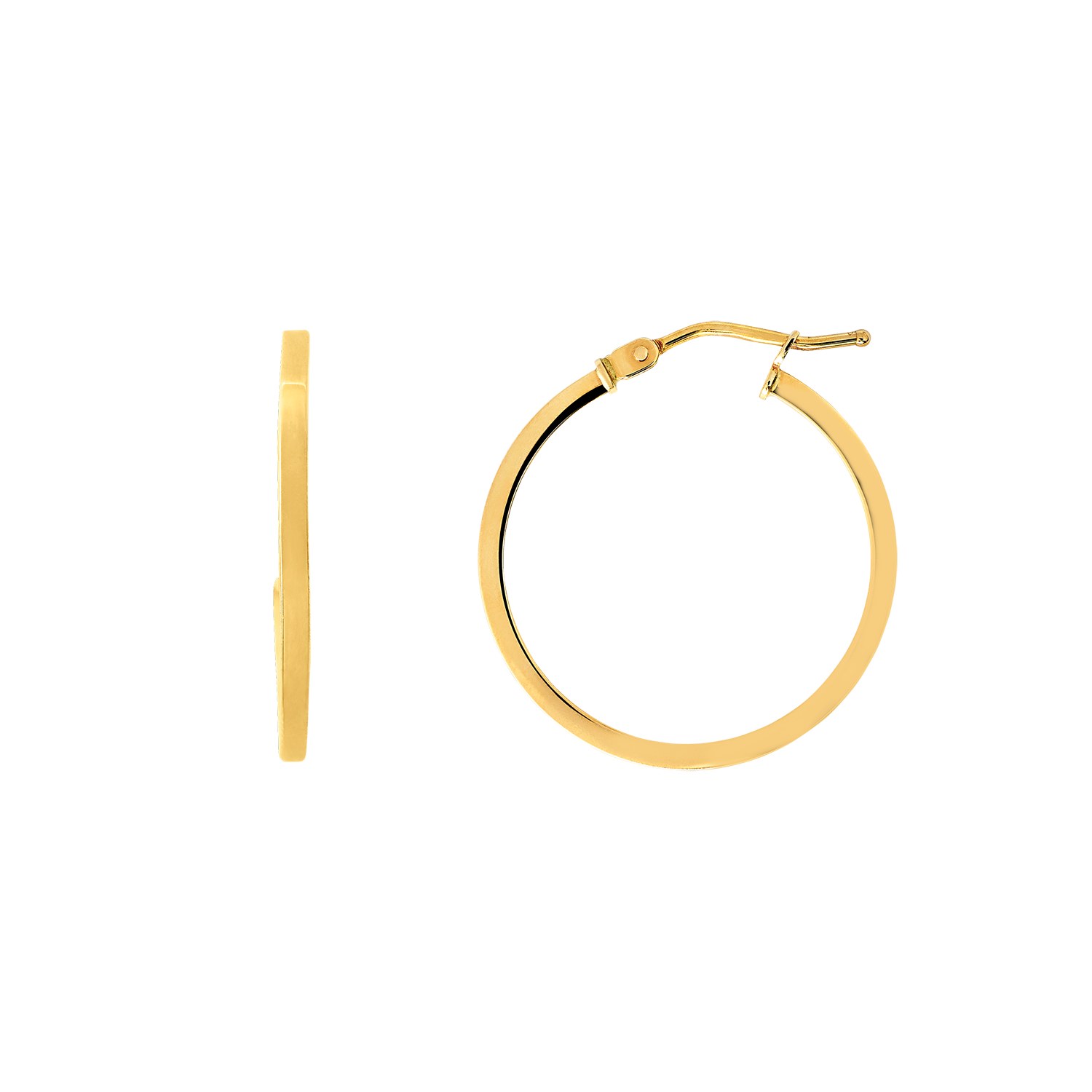 XENOX XG14K6023G - Gelbgold 585 Creolen - poliert – Ansicht 2