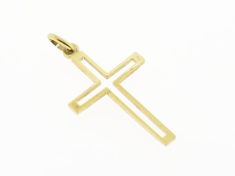 Gold Anhänger - Kreuz - 333 Gold - klassisch, Hersteller: Juwelier Harnisch, elegant und zeitlos, ideal für jede Gelegenheit.